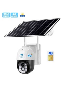 XLT 4G Wireless Solar Outdoor Camera with 350° View 3MP Color Night Vision AI Human Detection Compatible with  - Image 4