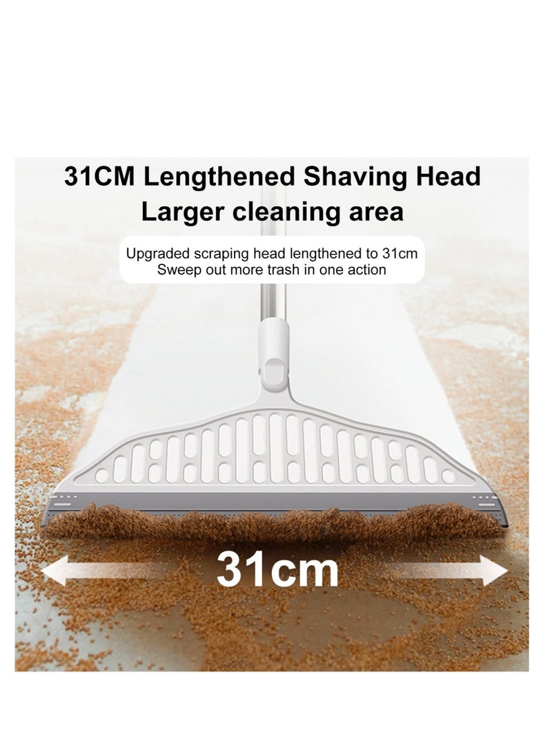 Excefore Magic Broom, Water Scraper, Window Squeegee, Multifunctional Silicone Sweeping Brush, Djustable Water Squeegee Broom Remove Dirt and Hair, for Cleaning Garage Courtyard Bathroom Shower Glass Window - Image 3
