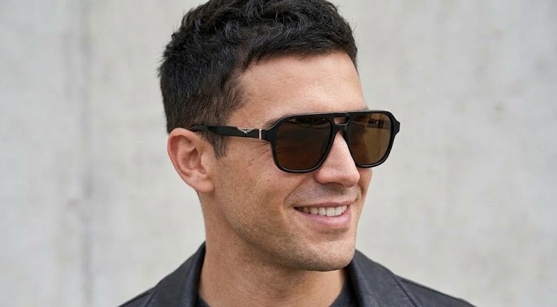 Police SPLL83 GLC 56 Navigator Sunglasses For Men With Black Frame And Brown Lenses - Image 5