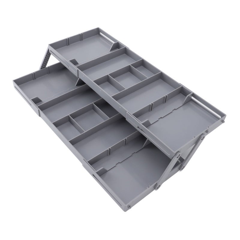 Foldable Box: Plastic Material, Space Saving, Multi Layer Drawer Design - Versatile Size Options, Strong Load Bearing Capacity Storage Organizer for Home, Bathroom, Office Organization - Image 5