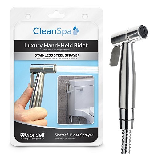 Brondell CSL40 CleanSpa Luxury Hand Held Bidet Shattaf Sprayer Silver - Image 1