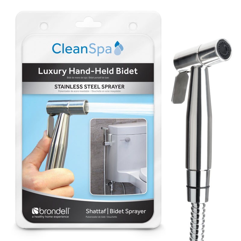 Brondell CSL40 CleanSpa Luxury Hand Held Bidet Shattaf Sprayer Silver - Image 2