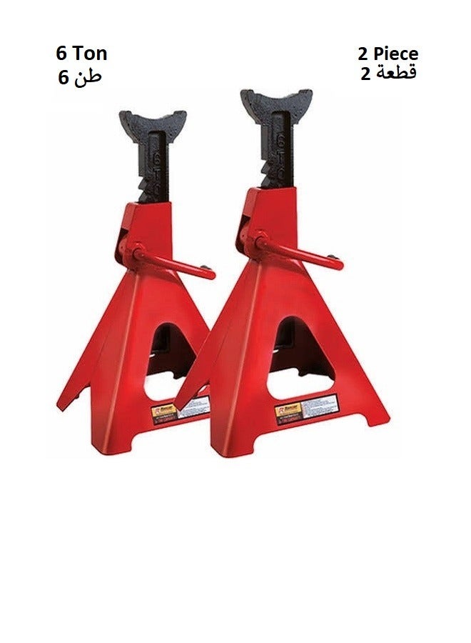 RENOVO 2 Piece Pair 6Ton Heavy Duty Adjustable Jack Stand - Image 1