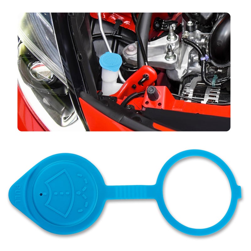 غطاء سائل مساحات الزجاج الأمامي غطاء سائل غسيل الزجاج الأمامي OEM38513SC4672 غطاء خزان سائل غسيل الزجاج الأمامي متوافق مع أكورا ILX هايبرد هوندا سيفيك أكورد هايبرد