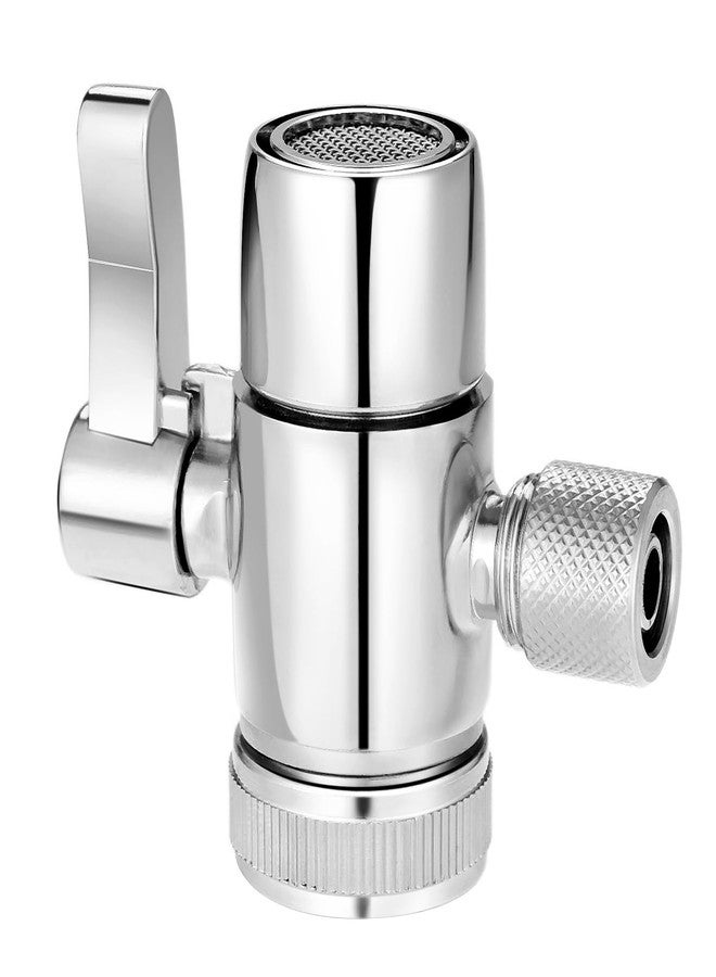 Yetaha 3/8" Faucet Diverter Valve, Kitchen Bathroom Faucet Splitter Adapter for Tubing Replacement Part, Bathroom Vanity Metal Sink Connector, Single Handle - Image 1
