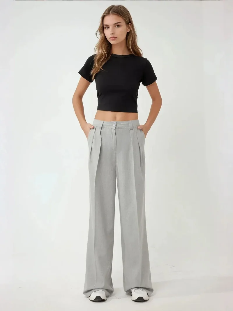 HICCUP High Waist Palazzo Wide Leg Pants