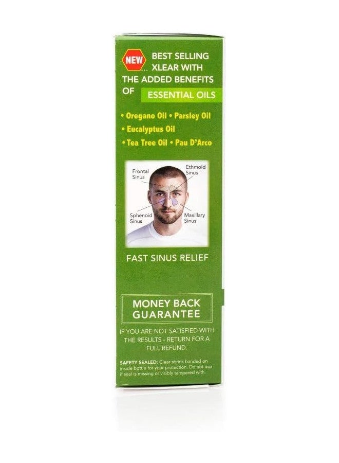 Xlear Rescue Nasal Spray Natural Saline Nasal Spray With Xylitol Oregano Tea Tree Fast Sinus Pressure - Image 3