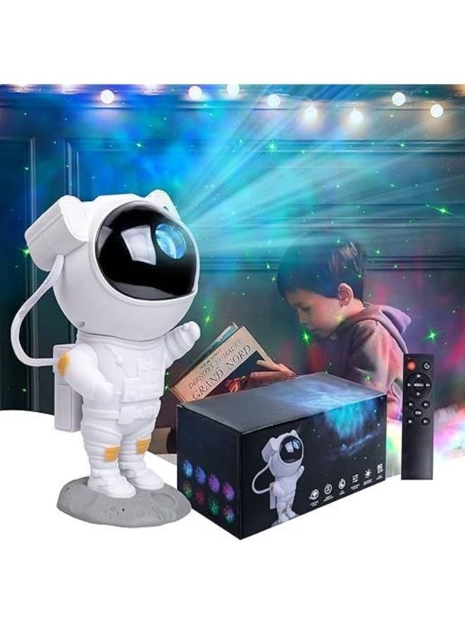 Astronaut Galaxy Night Light Projector with Remote Control, Timer Function and 360° Adjustable Design for Bedroom Decoration - Image 1