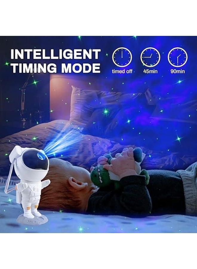 Astronaut Galaxy Night Light Projector with Remote Control, Timer Function and 360° Adjustable Design for Bedroom Decoration - Image 4