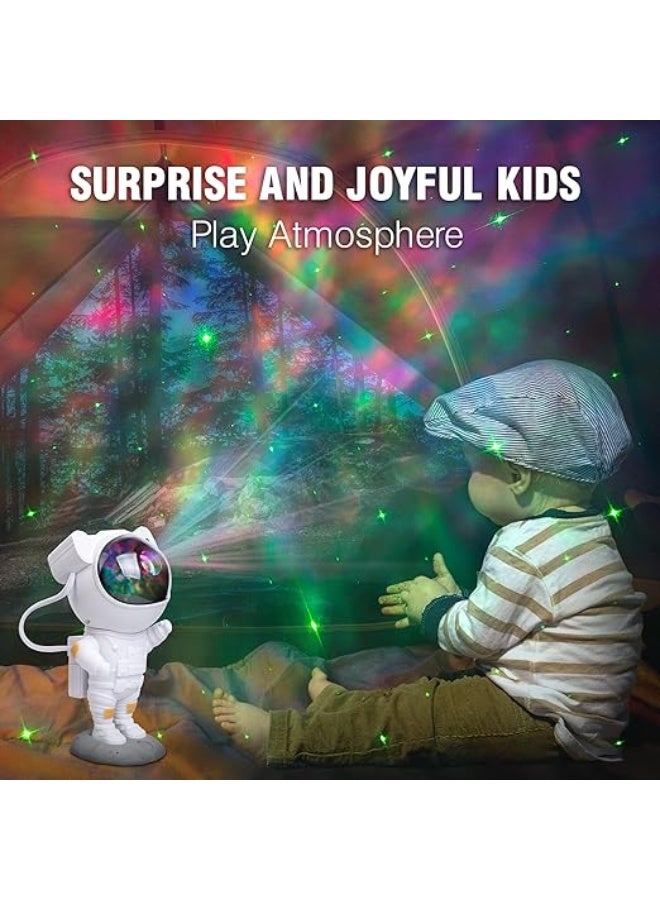 Astronaut Galaxy Night Light Projector with Remote Control, Timer Function and 360° Adjustable Design for Bedroom Decoration - Image 3