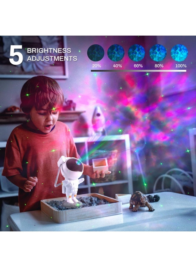 Astronaut Galaxy Night Light Projector with Remote Control, Timer Function and 360° Adjustable Design for Bedroom Decoration - Image 2