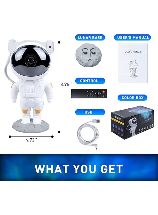 Astronaut Galaxy Night Light Projector with Remote Control, Timer Function and 360° Adjustable Design for Bedroom Decoration - Image 5