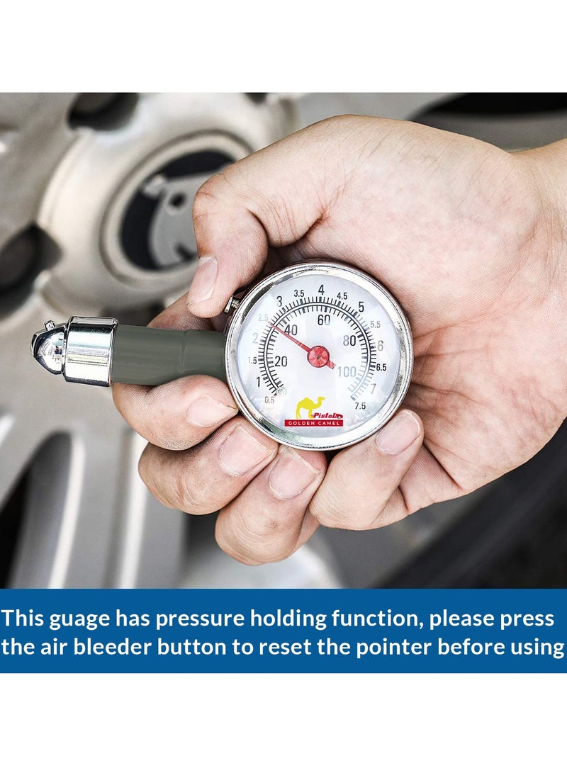 Golden Camel Heavy Duty Tire Pressure Gauge - Tire Air Pressure Gauge Air Pump Compact and Easy to Use - Image 4