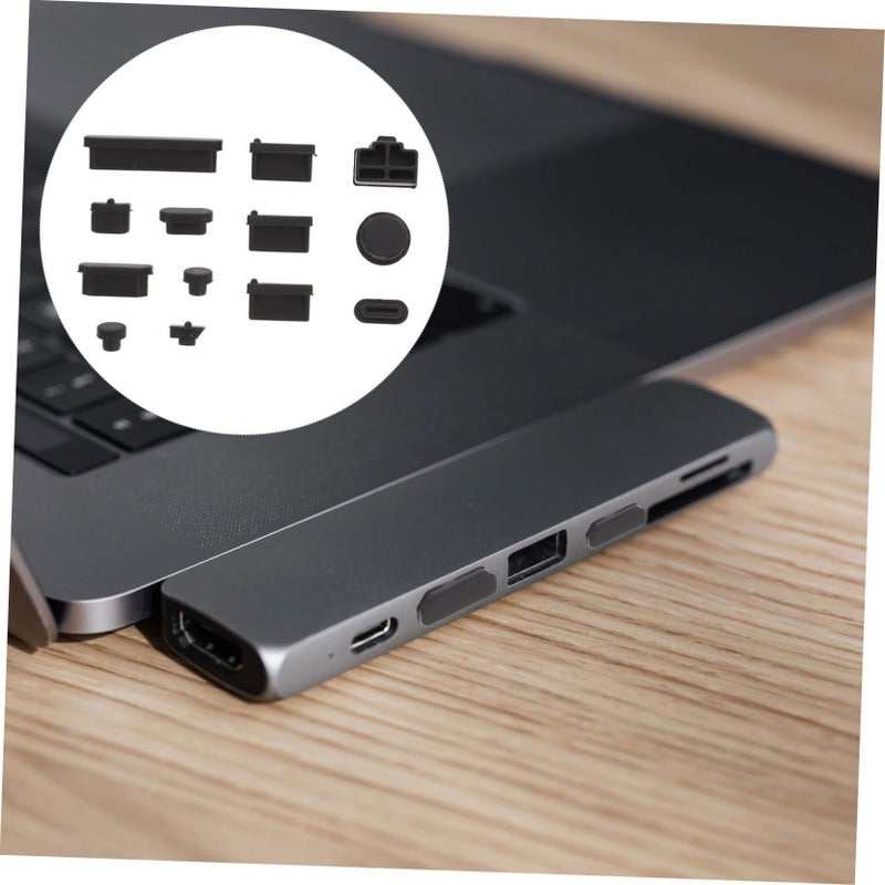 3 Set Computer Dust Plugs Compatible Dell Laptop Port Cover Set USB Port Dust Stopper Anti Dust Anti Moisture Protector - Image 5