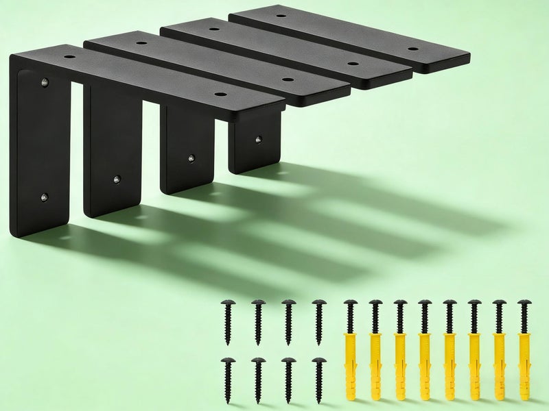 6 inch X 4 inch Shelf Support Bracket Heavy Duty L Shelf Brackets max Load 66 lbs Metal Brackets for Shelves countertop Bracket Corner BracePack of 4 6x 4 L Shape
