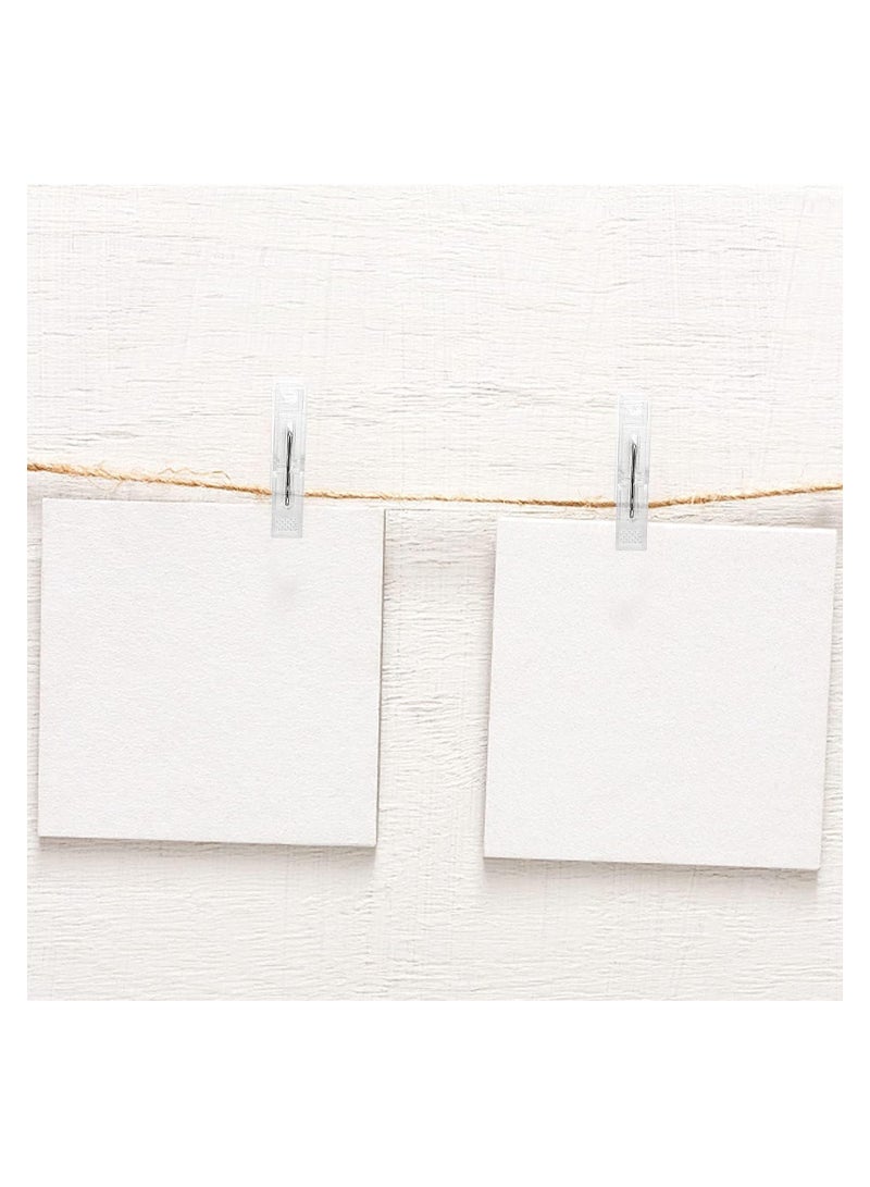 SYOSI 40 Pcs Plastic Clothespins Clear Plastic Towel Clips Laundry Clothes Pins Clips Clothes Drying Line Pegs for Towels Clothespins for Hanging Clothes  - Image 5