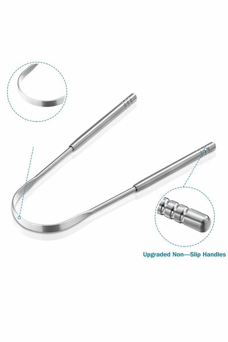 Red Leaf 3 PCS Stainless Steel Tongue Scraper, Tongue Cleaner - Image 3