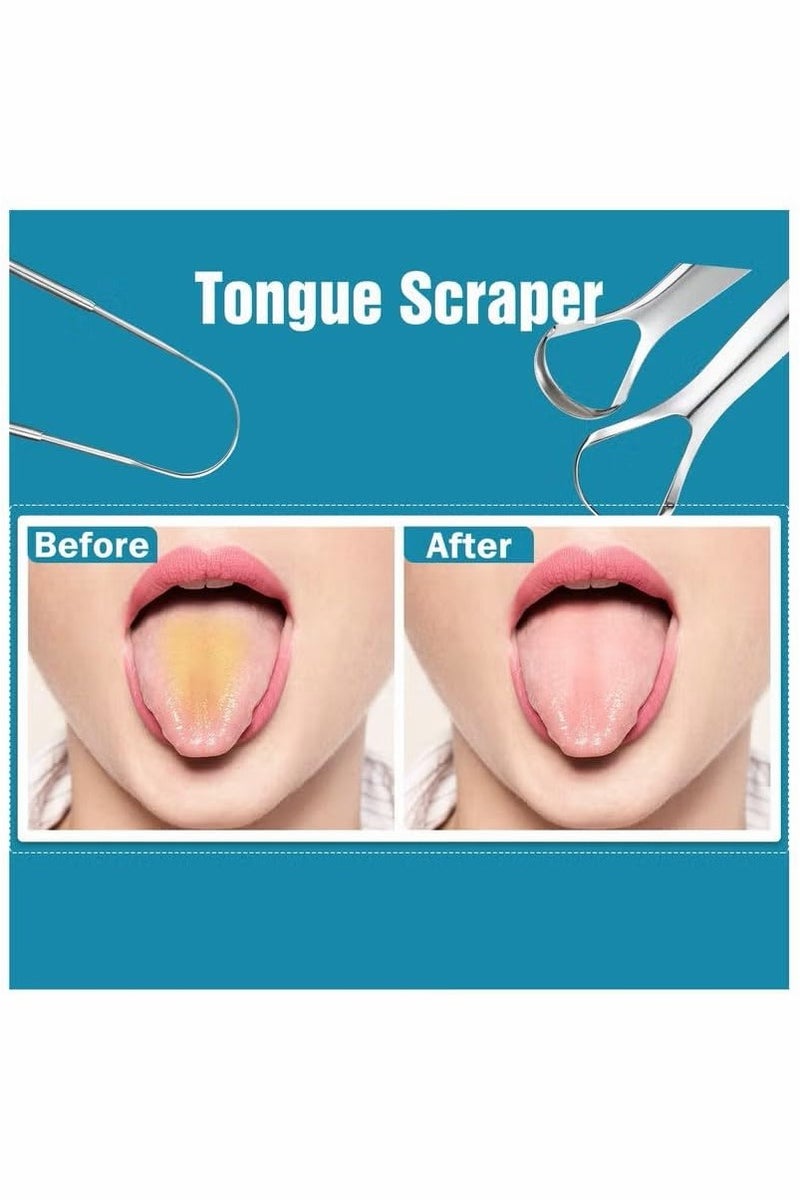 Red Leaf 3 PCS Stainless Steel Tongue Scraper, Tongue Cleaner - Image 5