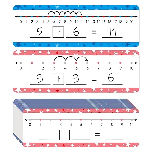 WEIZHEN 26 Pack Dry Erase Number Line Board Card 4”x12” Inch Double Sided Writable and Erasable Board Featuring 0-10 On One Side ，0-20 On The Other Side, Classroom Must Have Boards for Student - Image 1