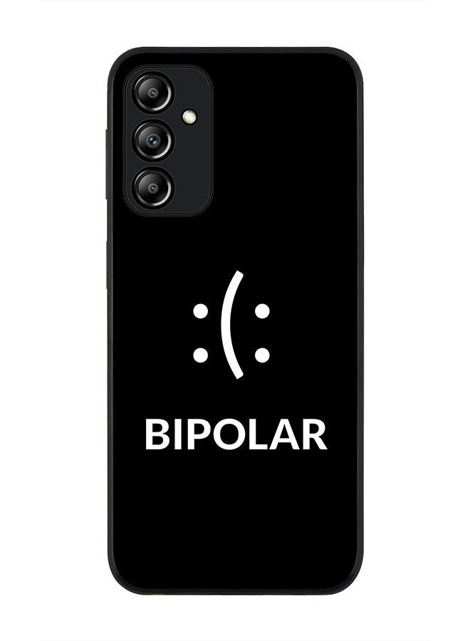 Stylizedd Rugged Black edge case for Samsung Galaxy A24 4G Slim fit Soft Case Flexible Rubber Edges Anti Drop TPU Gel Thin Cover - Bipolar - Image 1