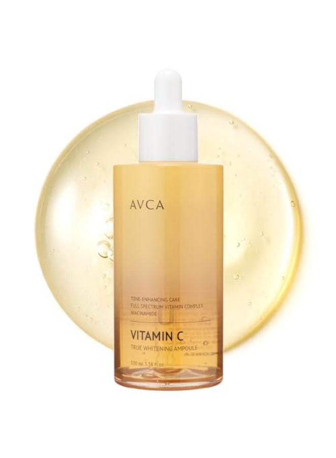 AVCA Vitamin C Niacinamide Glow Correcting Serum 100ml 338 fl oz Dark Spot Repair Brightening ToneEvening Antioxidant Facial Serum - Image 1
