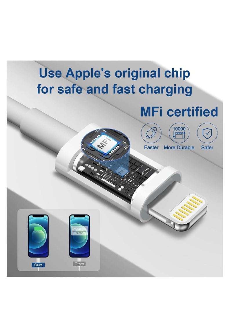Generic - iPhone 14 pro max12 13 14 Fast Charger [Apple MFi Certified]Lightning Cable 20W PD USB C Wall Charger 2-Pack 6FT Fasting Charging Adapter Compatible with iPhone 14 /14 Pro Max/13/13Pro/12/12 Pro/11 - Image 1
