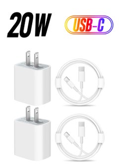iPhone 14 pro max12 13 14 Fast Charger [Apple MFi Certified]Lightning Cable 20W PD USB C Wall Charger 2-Pack 6FT Fasting Charging Adapter Compatible with iPhone 14 /14 Pro Max/13/13Pro/12/12 Pro/11