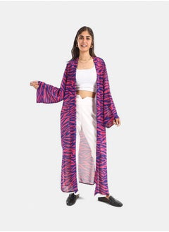 Clue Colored Chiffon Kimono  - Image 1