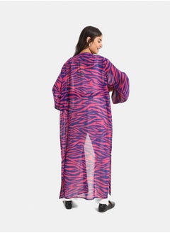 Clue Colored Chiffon Kimono  - Image 3
