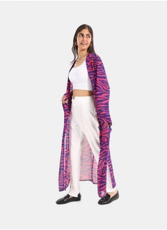 Clue Colored Chiffon Kimono  - Image 2