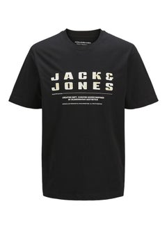 JACK & JONES JCORECHARGE FRONT BRANDING TEE CREW NECK 