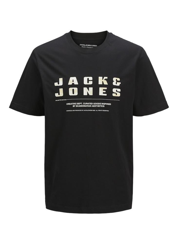 JACK & JONES JCORECHARGE FRONT BRANDING TEE CREW NECK 