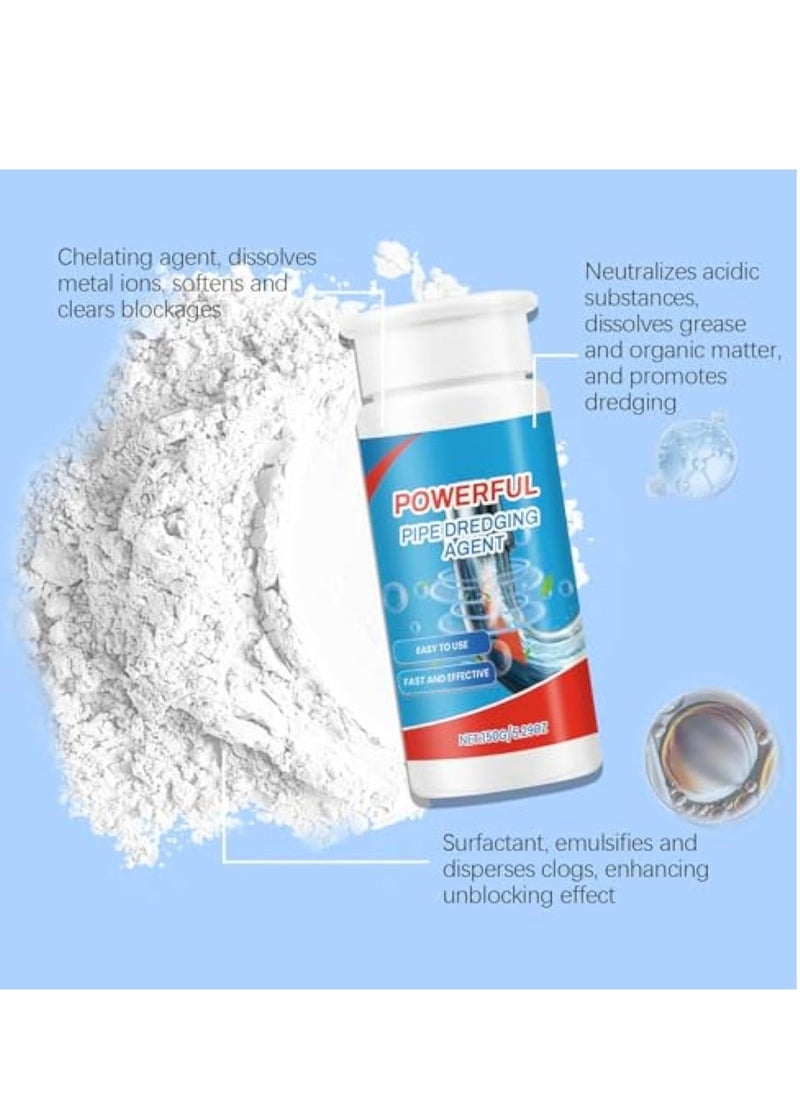 Sewer Deodoriser Pipe Unblocker, Drain Clog Remover and Cleaner, Toilet, Kitchen, Bathroom Drain Cleaning Agent, Quick Unclogging Sewer Cleaner, Convenient to Use, Quick to Unclog 150g - Image 5