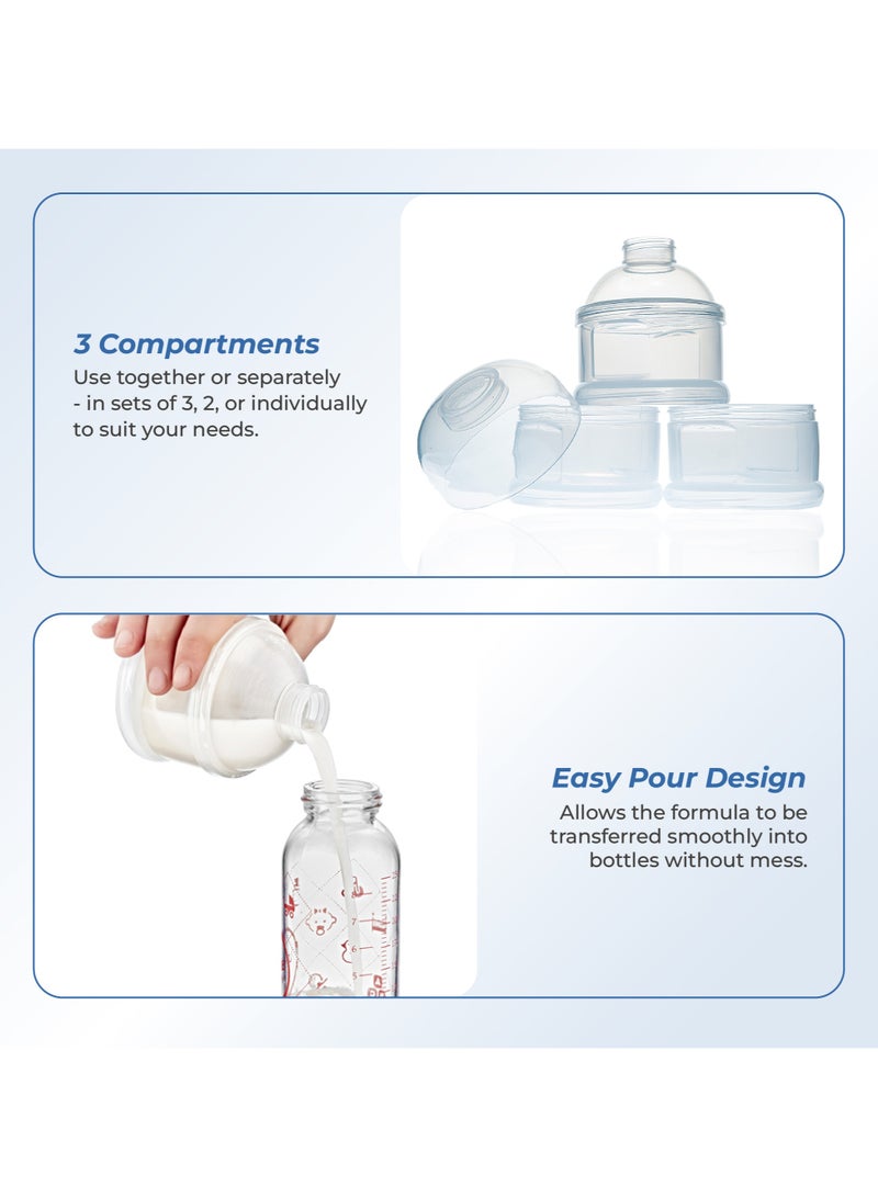 BabyJem Baby Milk Powder Container - Clear - Image 3