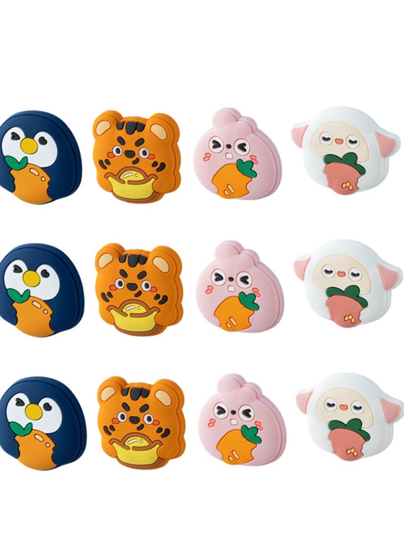 SOLARAE Anti-Collision Rubber Pad Door Wall Protector Furniture Bumpers Silicone Table Protector Door Knob Wall Shield Door Stopper Wall Shield Cabinet Door Knobs Door Knob Stopper(Set of 12) - Image 1