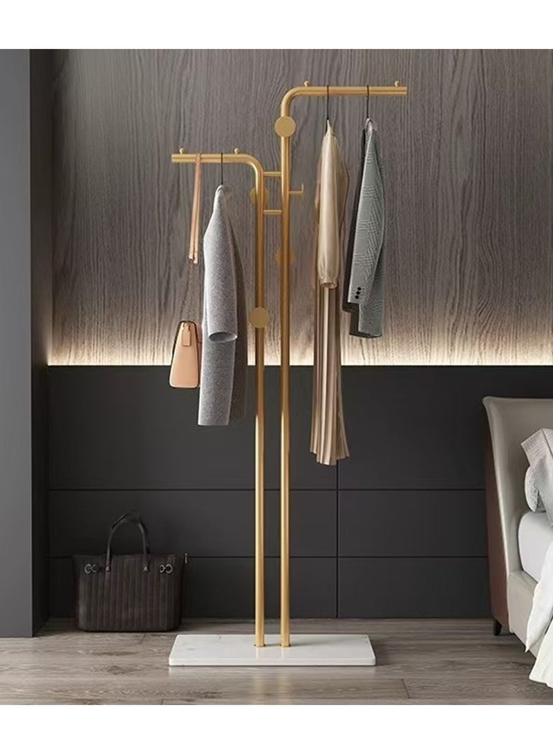 Beauenty Clothes Rack,Durable And Stable Independent Hallstand,Entrance Hanger With Natural Marble Base,Metal Clothes Tree With Hooks Suitable For Hanging Clothes,Hats,And Bags In Modern Households - Image 3