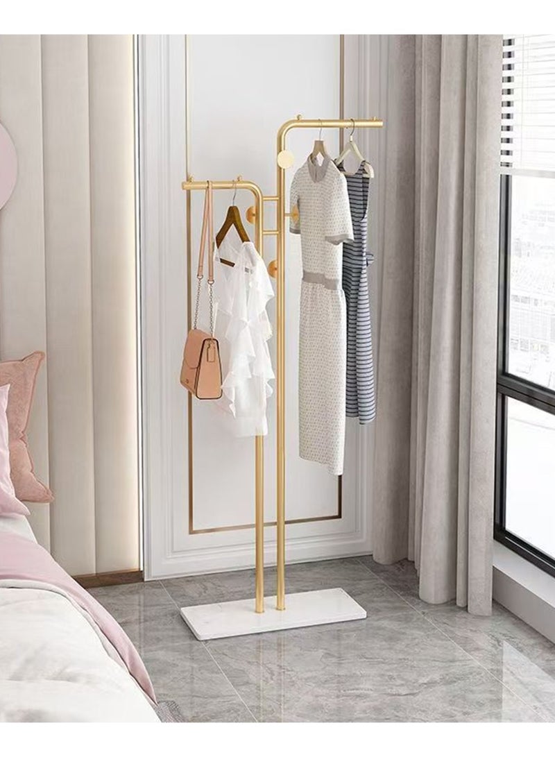 Beauenty Clothes Rack,Durable And Stable Independent Hallstand,Entrance Hanger With Natural Marble Base,Metal Clothes Tree With Hooks Suitable For Hanging Clothes,Hats,And Bags In Modern Households - Image 4