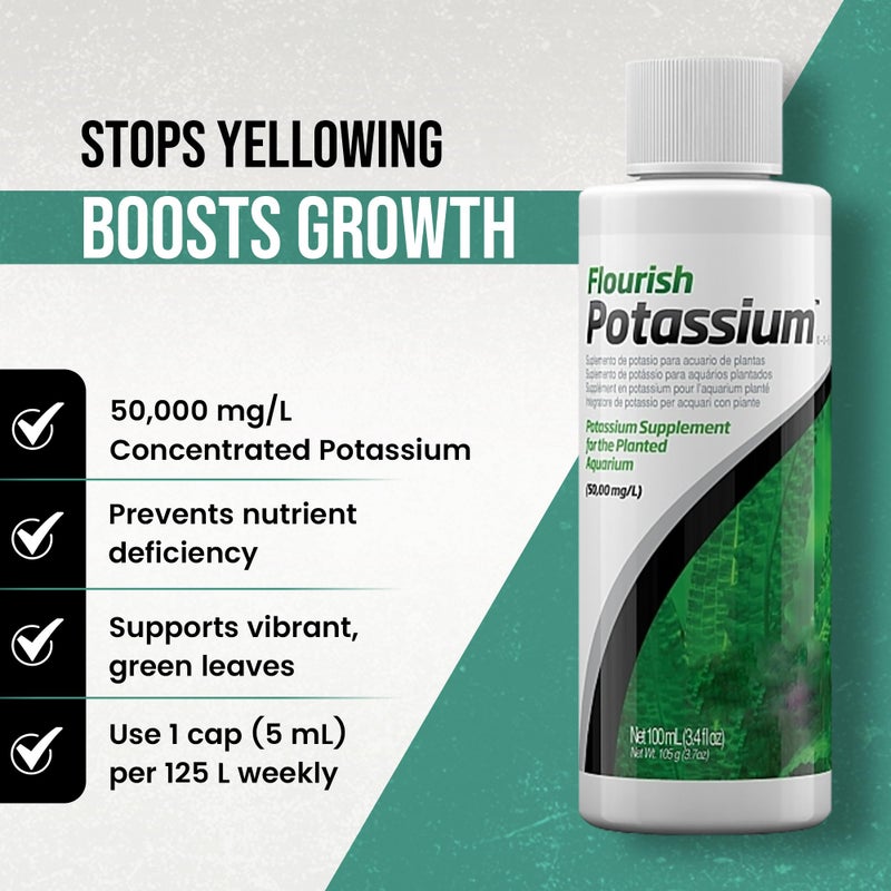 Trinity Treats Flourish Potassium 100ML Flourish Nitrogen 100 ML Supplement for The Planted Aquarium, Including Trinity Treats Microfiber Cleaning Cloth (Flourish Potassium, Flourish Nitrogen) - Image 3