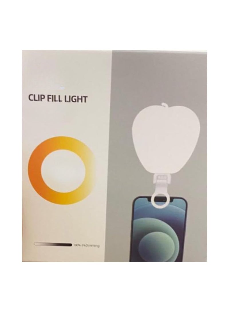 Clip-On LED Fill Light for Mobile – Model K03 with Dimming Control