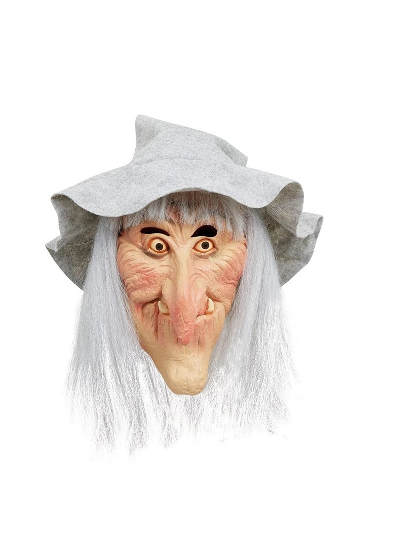 Mad Costumes Grey Witch Hat and Hair Mask Halloween Accessory 