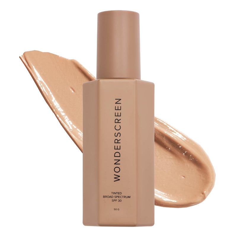 DIME Beauty Tinted Glow Wonderscreen SPF 30, Mineral Sunscreen for Face with 19% Zinc Oxide, Tinted Moisturizer with SPF, 50 g (Medium) - Image 1