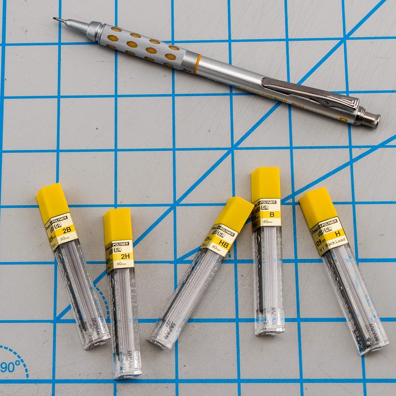 Pentel Super Hi-Polymer Lead Refill, 0.9mm Thick, 2B, 180 Pieces of Lead (50-9-2B),Gray - Image 5