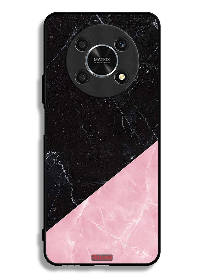 Tolwak غطاء حماية لهاتف Honor X9 5G بنمط الرخام - Image 2