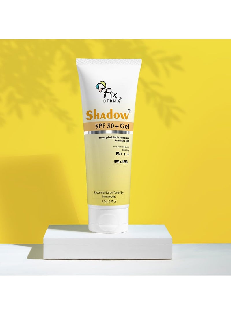 فيكسديرما واقي الشمس Shadow Sunscreen Gel Broad Spectrum لحماية UVA&UVB | واقي من الشمس للنساء والرجال - 75 جم - Image 4
