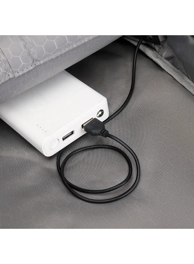 RAHALA Business Travel Laptop Anti-Theft Durable Computer Bag With USB Charging Port Waterproof College School Backpack For Men & Women Fits 15.6 Inch Notebook Black - Image 5