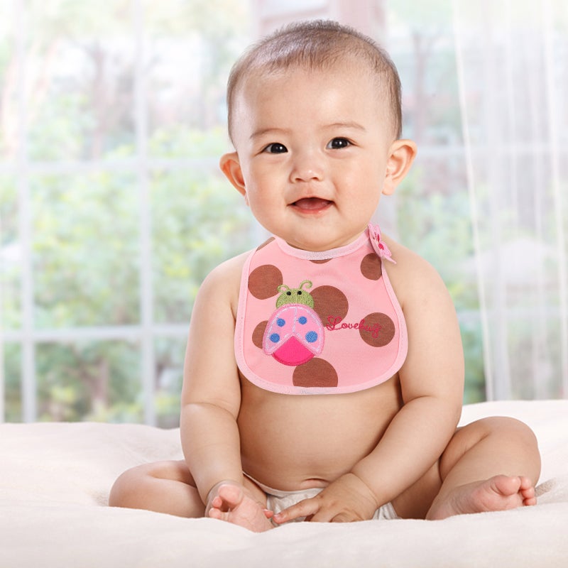 10 Pcs Newborn Saliva Bibs Cartoon Infant Burp Cloth Water-Absorbent Drool Towels - Image 5
