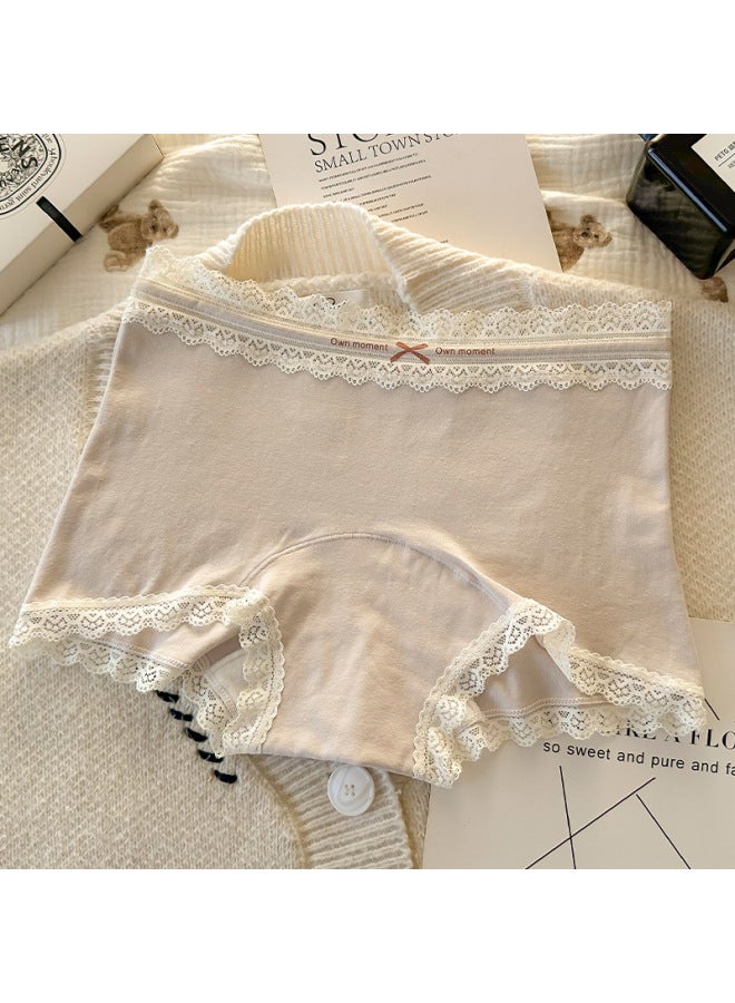 Retro Boxer Briefs For Women, Category A Pure Cotton Women's Underwear 10a Antibacterial Extended And Widened Cotton Bottom Crotch Girls' Underwear