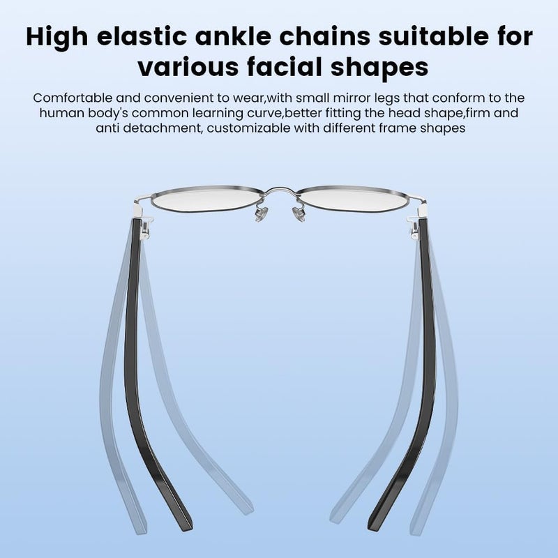 نظارات صوتية ذكية، نظارات مضادة للضوء الأزرق للنساء والرجال، إطلاق النار عن بعد، ميكروفون صوت الأذن المفتوحة ومكبرات الصوت، الشحن المغناطيسي، مساعد اللمس والصوت - Image 4