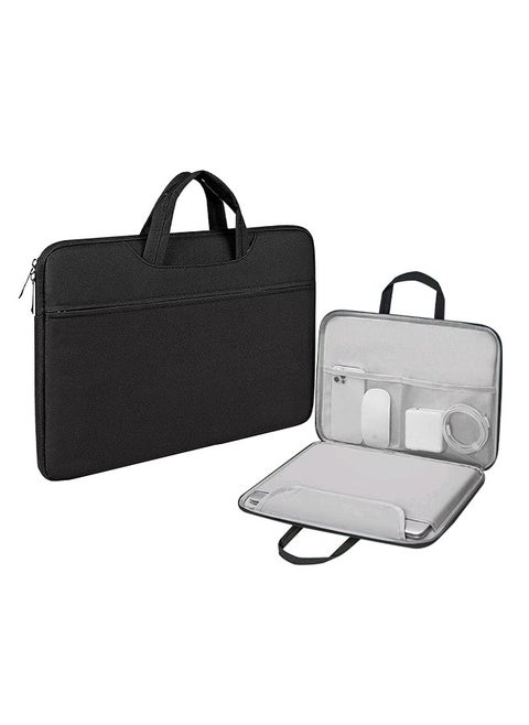 Multi-Compartment Laptop Bag with Shockproof Fleece, Waterproof and Wear-Resistant Computer Bag, 180° Open/Close, Suitable for Work, Business, Meetings