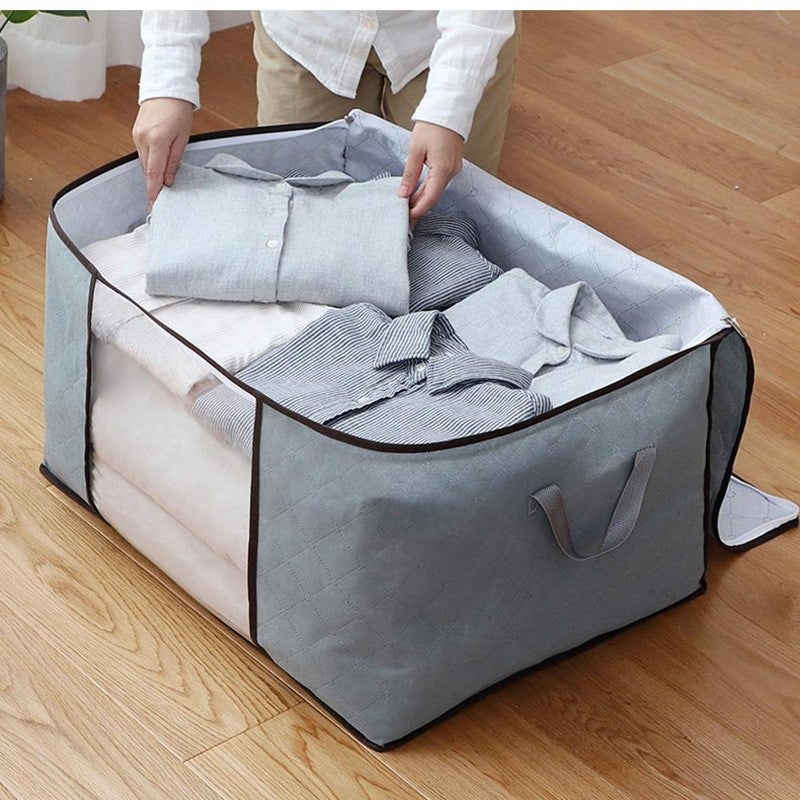 New Clothes Storage Box Fabric Fit Box Non-Woven Bainer Box Storage Box Clothes Quilt Storage Bag - Image 4